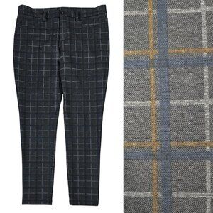 41 Hawthorn Laura Gray Plaid Mid Rise Ankle Skinny Pant Stretch Stitch Fix
